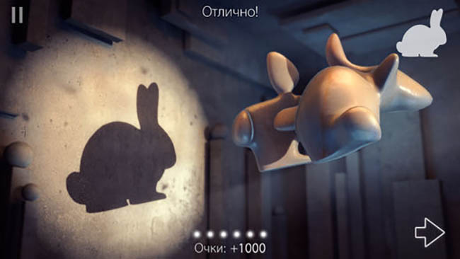Топ-10 приложений для iOS и Android (20 - 26 ноября) - Shadowmatic (2)