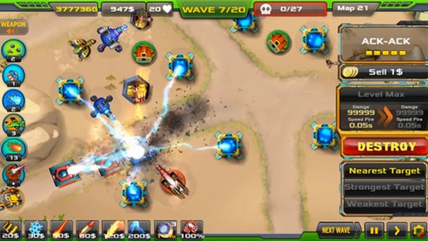 Топ-10 приложений для iOS и Android (29 мая - 4 июня) - Tower Defense. Alien War TD (1)
