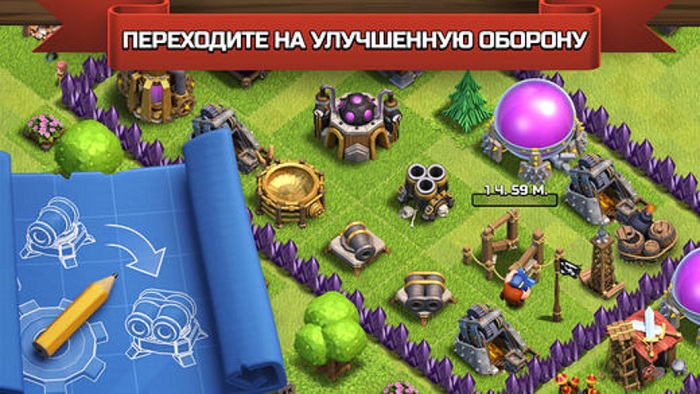 Топ-10 приложений для iOS и Android (9 - 15 октября) - Clash of Clans (3)