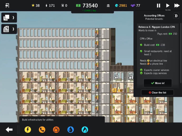 Топ-5 приложений для iOS и Android (9 - 15 апреля) - Project Highrise (4)