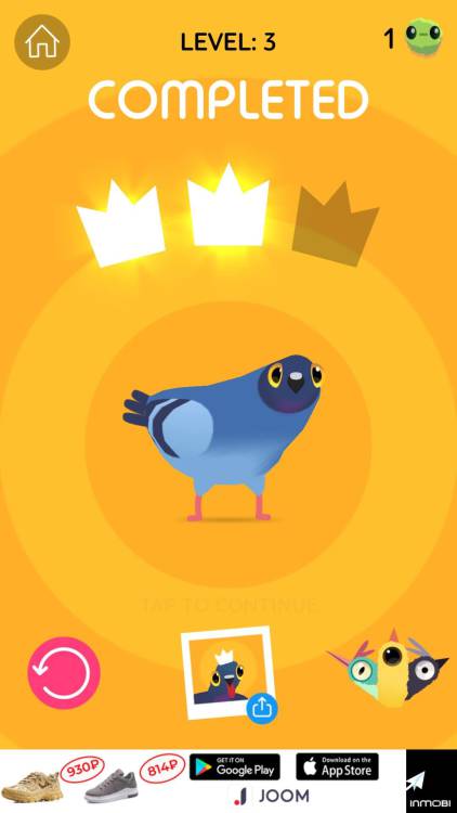 Топ-5 приложений для iOS и Android (24 - 30 сентября) - Pigeon Pop (1)