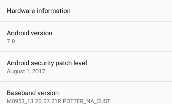 Выпущено обновление безопасности для Moto G5 Plus 