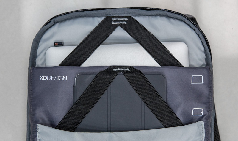 XD Design Bobby anti-theft backpack-смежные отсеки на спинке