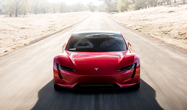 Представлен электрический спорткар Tesla Roadster